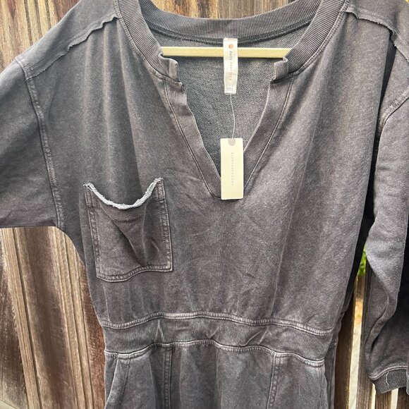 Size L - Daily Practice by Anthropologie Utility Mini Dress NWT - Picture 2 of 6